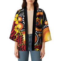 Celebrating 50 Years Papua New Guinea Kimono Aboriginal Mix Papuan Pattern LT14 - Polynesian Pride