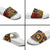 Celebrating 50 Years Papua New Guinea Slide Sandals Aboriginal Mix Papuan Pattern - Polynesian Pride