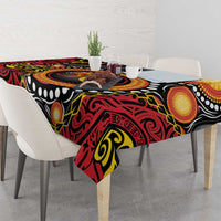 Celebrating 50 Years Papua New Guinea Tablecloth Aboriginal Mix Papuan Pattern - Polynesian Pride
