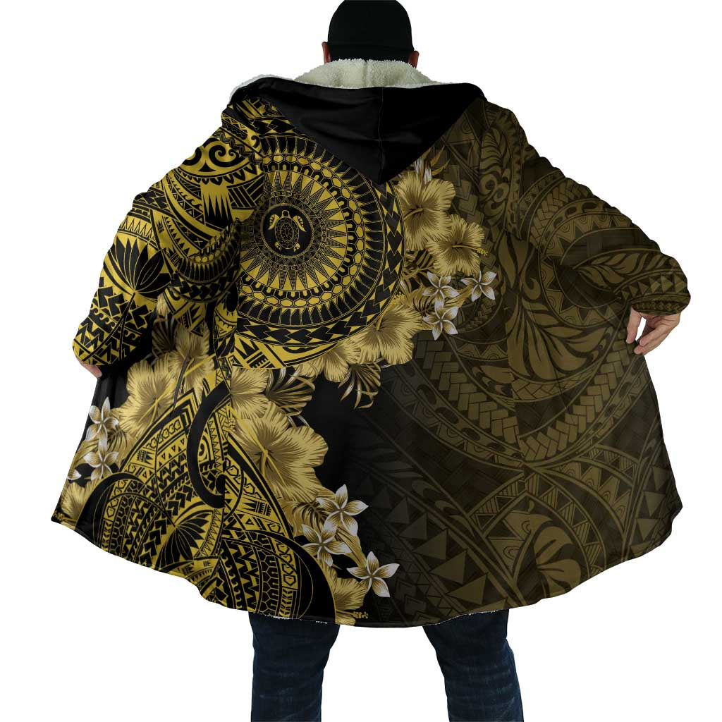 Vanuatu Cloak Hibisus Polynesian Pattern Gold - Polynesian Pride