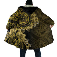 Vanuatu Cloak Hibisus Polynesian Pattern Gold - Polynesian Pride