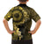 Vanuatu Family Matching Summer Maxi Dress and Hawaiian Shirt Hibisus Polynesian Pattern Gold - Polynesian Pride