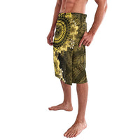 Vanuatu Lavalava Hibisus Polynesian Pattern Gold - Polynesian Pride