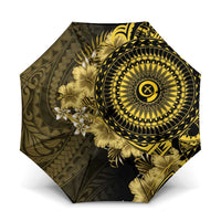 Vanuatu Umbrella Hibisus Polynesian Pattern Gold - Polynesian Pride