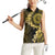Vanuatu Women Sleeveless Polo Shirt Hibisus Polynesian Pattern Gold - Polynesian Pride