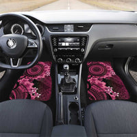 Vanuatu Car Mats Hibisus Polynesian Pattern Pink - Polynesian Pride