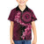 Vanuatu Family Matching Summer Maxi Dress and Hawaiian Shirt Hibisus Polynesian Pattern Pink - Polynesian Pride
