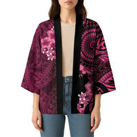 Vanuatu Kimono Hibisus Polynesian Pattern Pink - Polynesian Pride