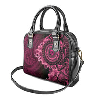 Vanuatu Shoulder Handbag Hibisus Polynesian Pattern Pink - Polynesian Pride