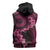 Vanuatu Sleeveless Hoodie Hibisus Polynesian Pattern Pink - Polynesian Pride