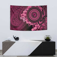 Vanuatu Tapestry Hibisus Polynesian Pattern Pink - Polynesian Pride