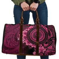 Vanuatu Travel Bag Hibisus Polynesian Pattern Pink - Polynesian Pride
