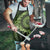 Vanuatu Apron Hibisus Polynesian Pattern Green - Polynesian Pride