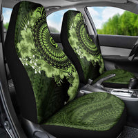 Vanuatu Car Seat Cover Hibisus Polynesian Pattern Green - Polynesian Pride