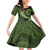 Vanuatu Family Matching Off Shoulder Short Dress and Hawaiian Shirt Hibisus Polynesian Pattern Green - Polynesian Pride