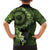 Vanuatu Family Matching Summer Maxi Dress and Hawaiian Shirt Hibisus Polynesian Pattern Green - Polynesian Pride