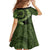 Vanuatu Family Matching Summer Maxi Dress and Hawaiian Shirt Hibisus Polynesian Pattern Green - Polynesian Pride