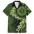 Vanuatu Family Matching Summer Maxi Dress and Hawaiian Shirt Hibisus Polynesian Pattern Green - Polynesian Pride