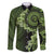 Vanuatu Family Matching Summer Maxi Dress and Hawaiian Shirt Hibisus Polynesian Pattern Green - Polynesian Pride