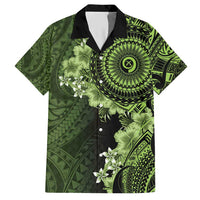 Vanuatu Hawaiian Shirt Hibisus Polynesian Pattern Green - Polynesian Pride