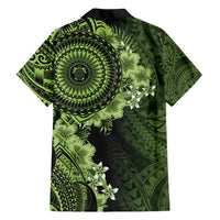 Vanuatu Hawaiian Shirt Hibisus Polynesian Pattern Green - Polynesian Pride