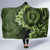 Vanuatu Hooded Blanket Hibisus Polynesian Pattern Green - Polynesian Pride