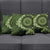 Vanuatu Pillow Cover Hibisus Polynesian Pattern Green - Polynesian Pride