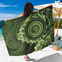 Vanuatu Sarong Hibisus Polynesian Pattern Green - Polynesian Pride