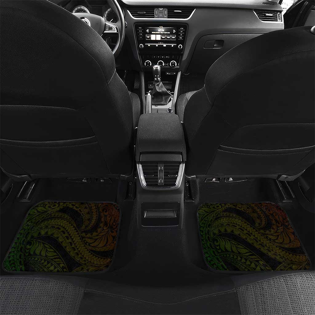 Vanuatu Car Mats Hibisus Polynesian Pattern Reggae - Polynesian Pride