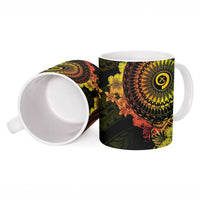 Vanuatu Ceramic Mug Hibisus Polynesian Pattern Reggae - Polynesian Pride