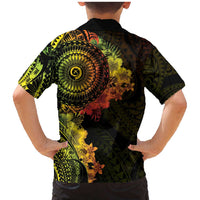 Vanuatu Family Matching Mermaid Dress and Hawaiian Shirt Hibisus Polynesian Pattern Reggae - Polynesian Pride