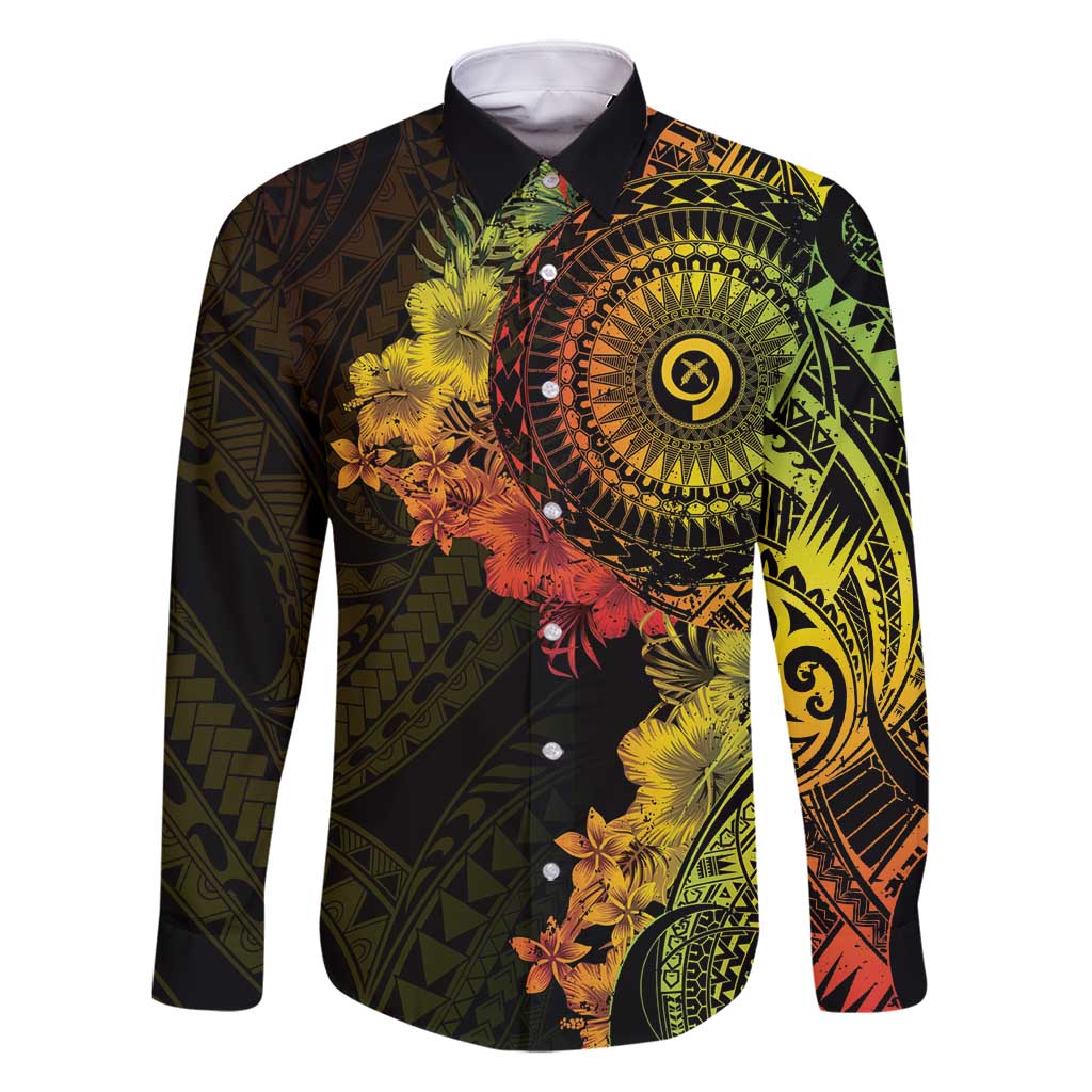 Vanuatu Family Matching Summer Maxi Dress and Hawaiian Shirt Hibisus Polynesian Pattern Reggae - Polynesian Pride