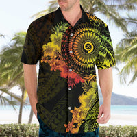 Vanuatu Hawaiian Shirt Hibisus Polynesian Pattern Reggae - Polynesian Pride