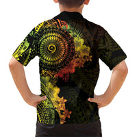 Vanuatu Hawaiian Shirt Hibisus Polynesian Pattern Reggae - Polynesian Pride