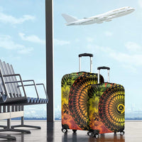 Vanuatu Luggage Cover Hibisus Polynesian Pattern Reggae - Polynesian Pride