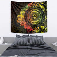 Vanuatu Tapestry Hibisus Polynesian Pattern Reggae - Polynesian Pride