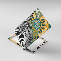 New Zealand Australia Rugby Canvas Wall Art Wallabies Aboriginal All Black Maori Tiki Together - Polynesian Pride