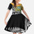 New Zealand Australia Rugby Custom Family Matching Off Shoulder Maxi Dress and Hawaiian Shirt Wallabies Aboriginal All Black Maori Tiki Together - Polynesian Pride