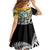 New Zealand Australia Rugby Custom Family Matching Summer Maxi Dress and Hawaiian Shirt Wallabies Aboriginal All Black Maori Tiki Together - Polynesian Pride