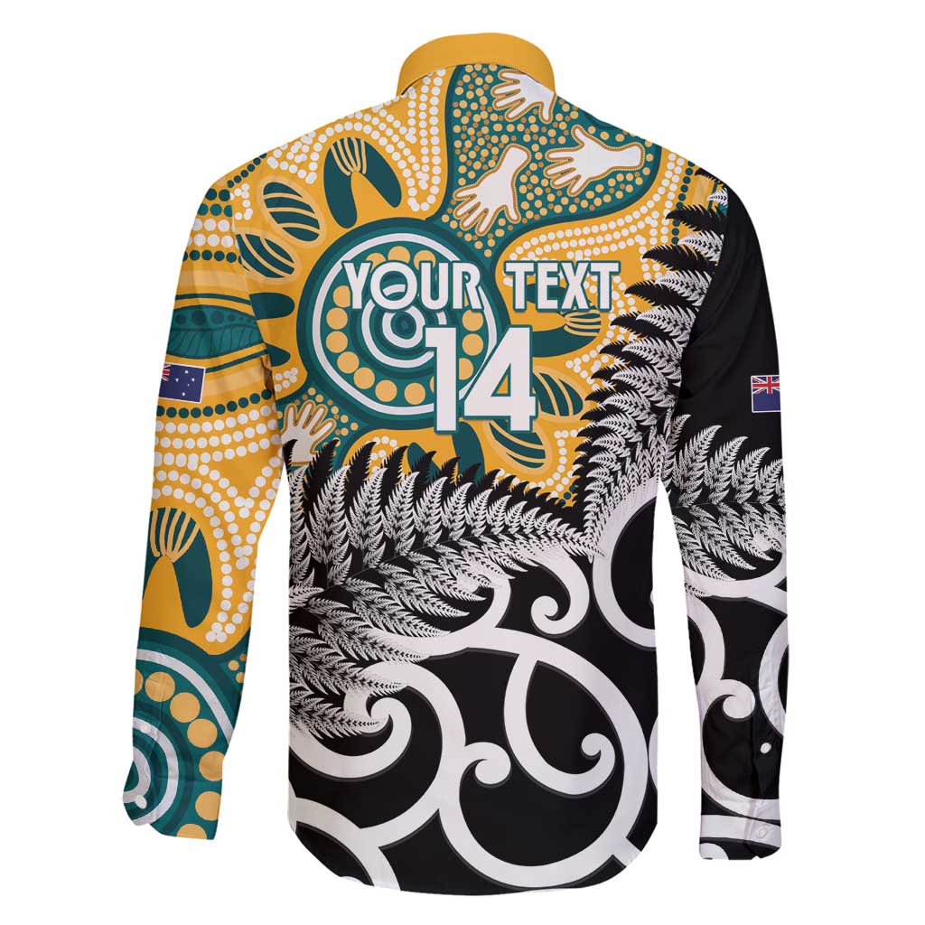 New Zealand Australia Rugby Custom Family Matching Summer Maxi Dress and Hawaiian Shirt Wallabies Aboriginal All Black Maori Tiki Together - Polynesian Pride