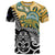 New Zealand Australia Rugby Custom T Shirt Wallabies Aboriginal All Black Maori Tiki Together - Polynesian Pride