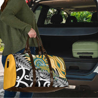 New Zealand Australia Rugby Travel Bag Wallabies Aboriginal All Black Maori Tiki Together - Polynesian Pride