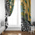 New Zealand Australia Rugby Window Curtain Wallabies Aboriginal All Black Maori Tiki Together - Polynesian Pride
