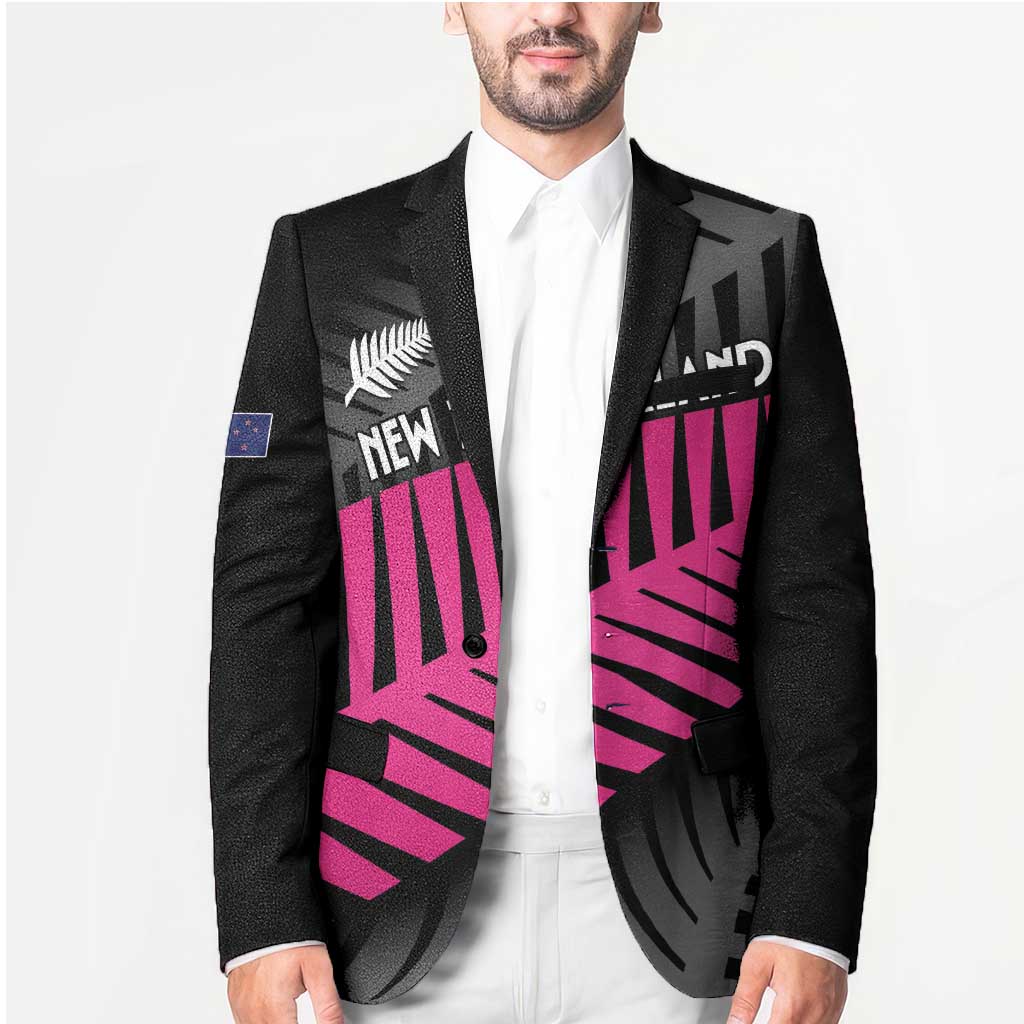 New Zealand Silver Fern Rugby Custom Blazer 2025 All Black Go Champions - Polynesian Pride