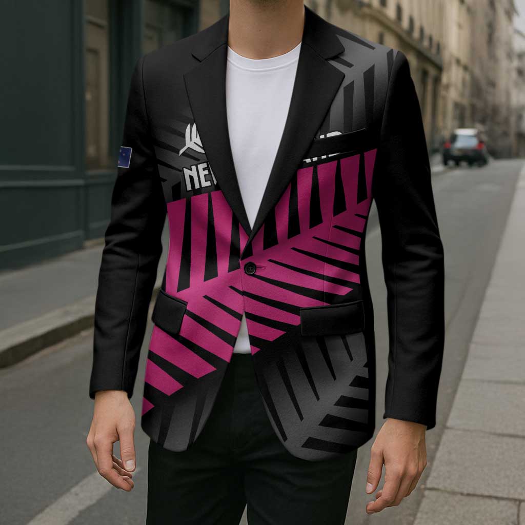 New Zealand Silver Fern Rugby Custom Blazer 2025 All Black Go Champions - Polynesian Pride