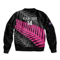 New Zealand Silver Fern Rugby Custom Bomber Jacket 2025 All Black Go Champions - Polynesian Pride