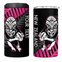 New Zealand Silver Fern Rugby Custom 4 in 1 Can Cooler Tumbler 2025 All Black Go Champions - Polynesian Pride