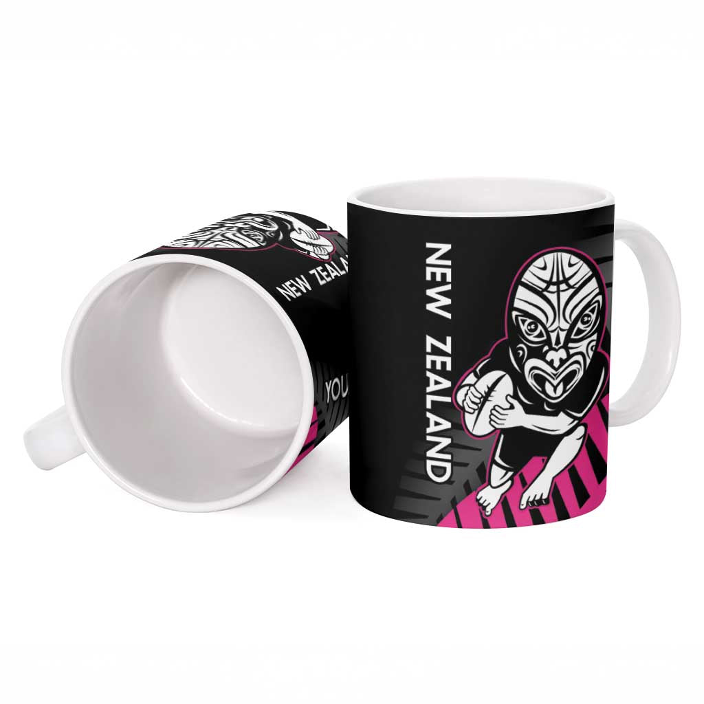 New Zealand Silver Fern Rugby Custom Ceramic Mug 2025 All Black Go Champions - Polynesian Pride