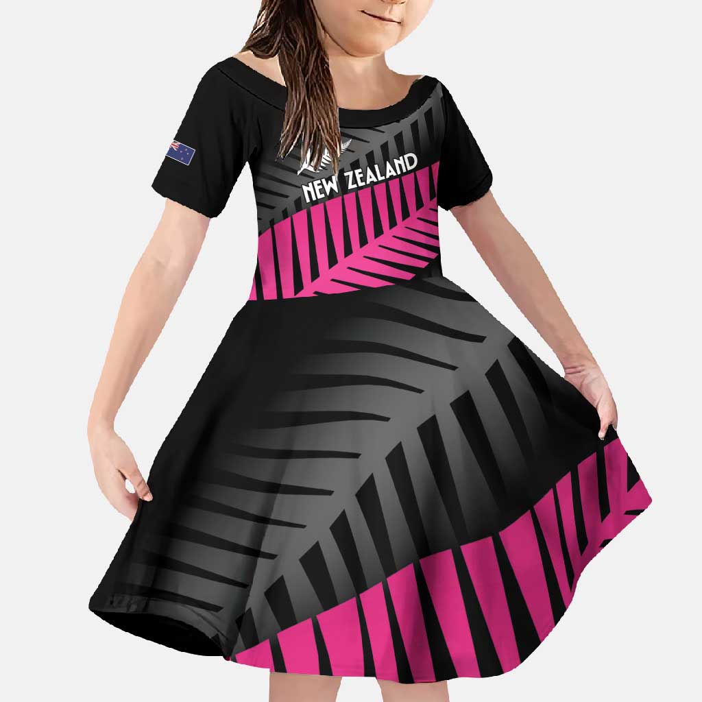 New Zealand Silver Fern Rugby Custom Family Matching Summer Maxi Dress and Hawaiian Shirt 2025 All Black Go Champions - Polynesian Pride