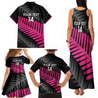 New Zealand Silver Fern Rugby Custom Family Matching Tank Maxi Dress and Hawaiian Shirt 2025 All Black Go Champions - Polynesian Pride